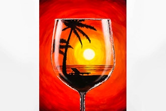 Paint Nite: Sunset Merlot